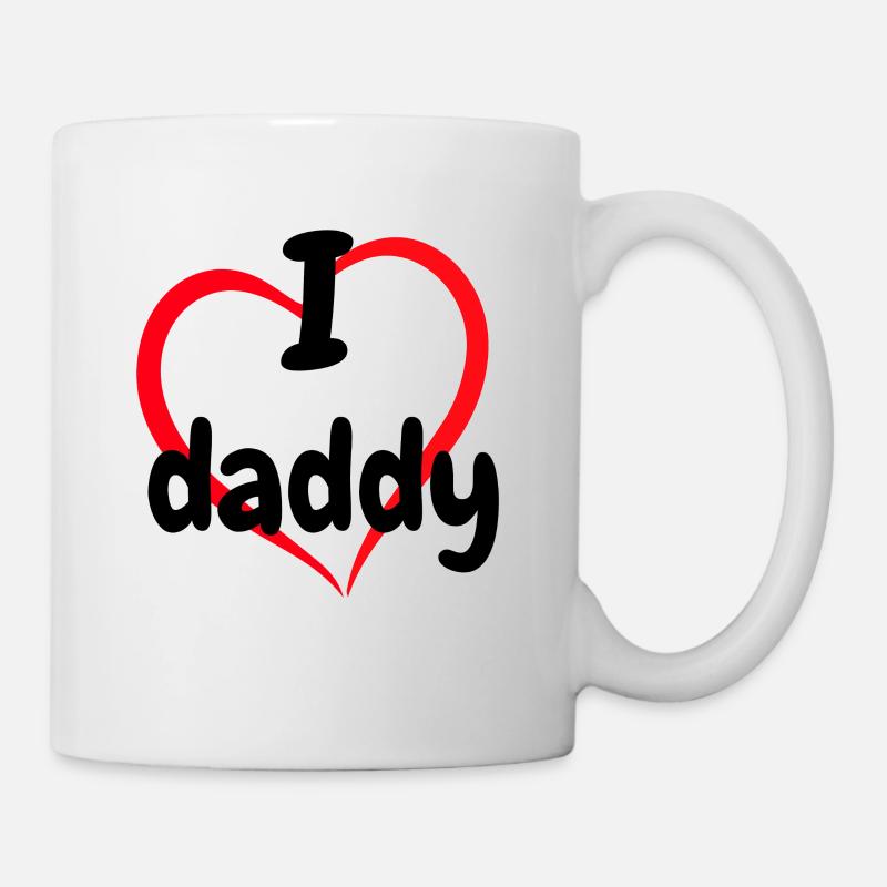 Ich liebe Papa - Tasse - Weiß
