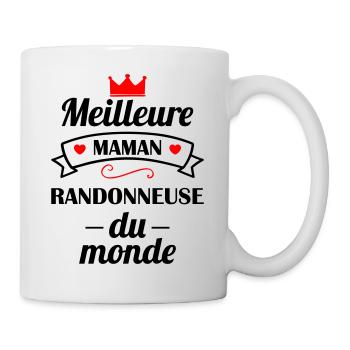 Meilleure maman randonneuse, fête des mères - Mug blanc - blanc - Droite