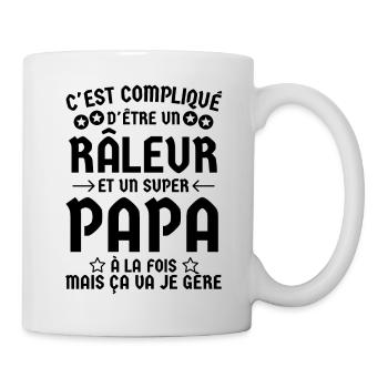 Super papa râleur 2 - Mug blanc - blanc - Droite