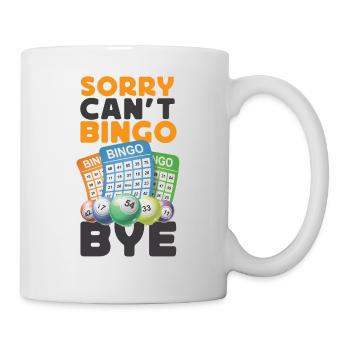 Joueur de bingo désolé ne peut pas bingo bye - Mug blanc - blanc - Droite