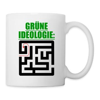 Witze Grüne Die Grünen Habeck Baerbock Partei Öko - Tasse - Weiß - Rechts