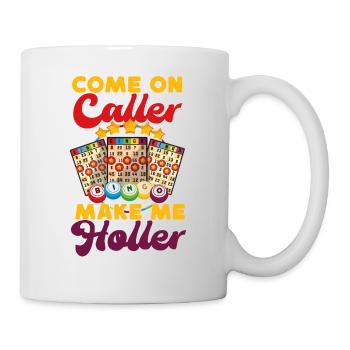 Joueur de bingo Come On Aller Faire l’appelant - Mug blanc - blanc - Droite