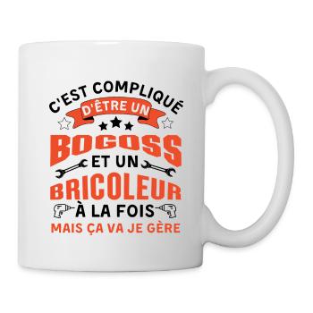 C est compliqué d être Bogoss et bricoleur - Mug blanc - blanc - Droite