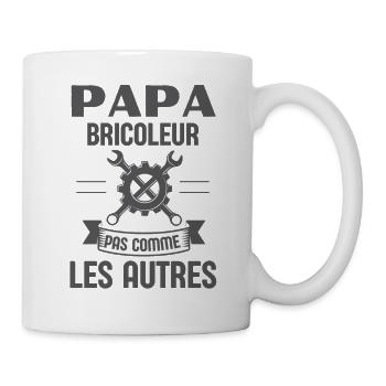 Papa bricoleur pas comme les autres - Mug blanc - blanc - Droite