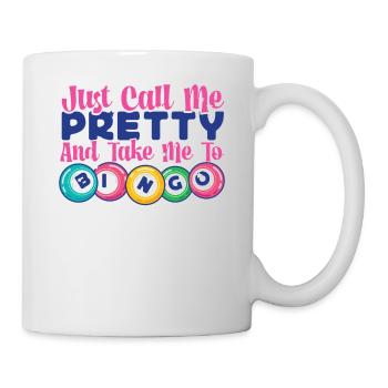 Fille de joueur de bingo Appelez-moi - Mug blanc - blanc - Droite