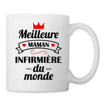 Meilleure maman infirmière du monde, métier - Mug blanc - blanc - Droite