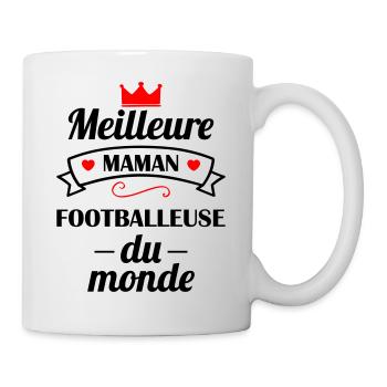Meilleure maman footballeuse du monde, football - Mug blanc - blanc - Droite