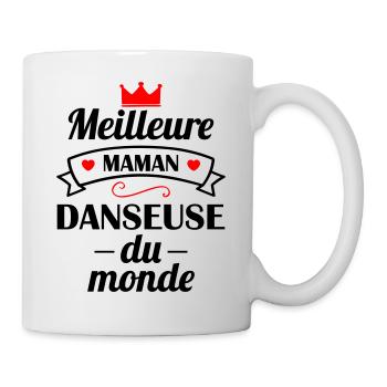 Meilleure maman danseuse du monde, danse - Mug blanc - blanc - Droite