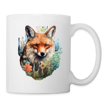 Fuchskopf - Tasse - Weiß - Rechts