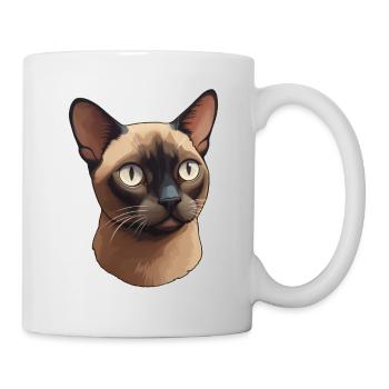 Tête de chat birman - Mug blanc - blanc - Droite