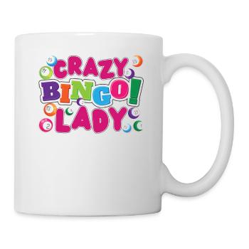Joueur de bingo Crazy Bingo Lady - Mug blanc - blanc - Droite
