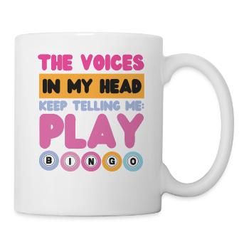Joueur de bingo Les voix dans ma tête - Mug blanc - blanc - Droite