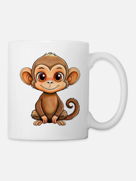 Petit Singe - Mug blanc - blanc