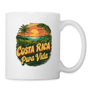 Costa Rica Pura Vida - Mug blanc - blanc - Droite