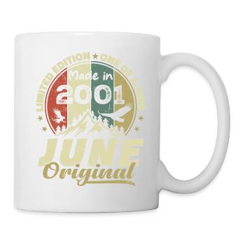 Juin 2001 Cadeau Anniversaire Juin 2001 Juin 2001 - Mug blanc - blanc - Droite