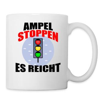 Ampel Regierung Scholz Baerbock Habeck Grüne SPD - Tasse - Weiß - Rechts