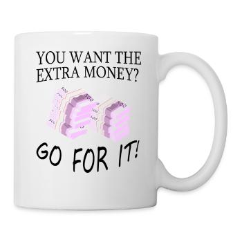 Argent Motivation Profit Profit Performance Rendement - Mug blanc - blanc - Droite
