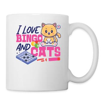 Bingo Player Cat I Love Bingo And - Mug - white - Right