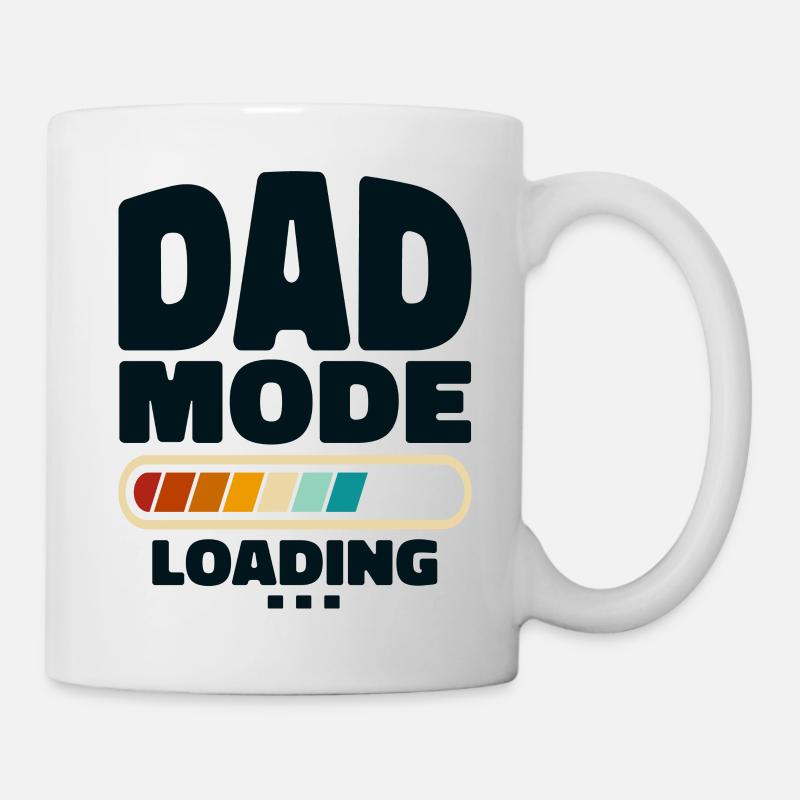 Lustiger Dad-Modus Loading Zitat Bester Vater aller Zeiten - Tasse - Weiß