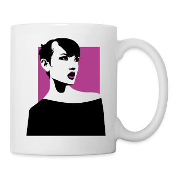 Mädchen - Tasse - Weiß - Rechts