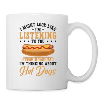 Hot Dog Adulte À Laquelle Je Pourrais Ressembler - Mug blanc - blanc - Droite