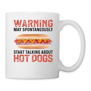 Hot Dog Adult Warning May - Tasse - Weiß - Rechts