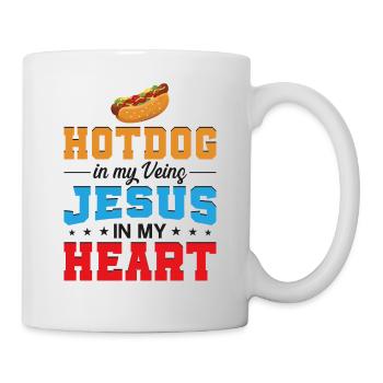 Hot Dog Adult Jesus Faith - Mug - white - Right