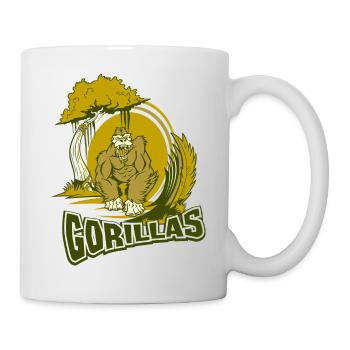 Gorilla - Tasse - Weiß - Rechts