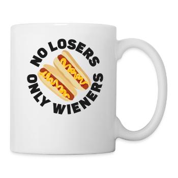 Hot Dog Jeu de mots pour adultes Pas de perdants seulement - Mug blanc - blanc - Droite