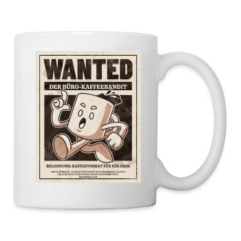 WANTED The Office Coffee Bandit - Tasse - Weiß - Rechts