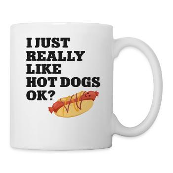 Hot Dog Adult I Just Really Like - Mug - white - Right