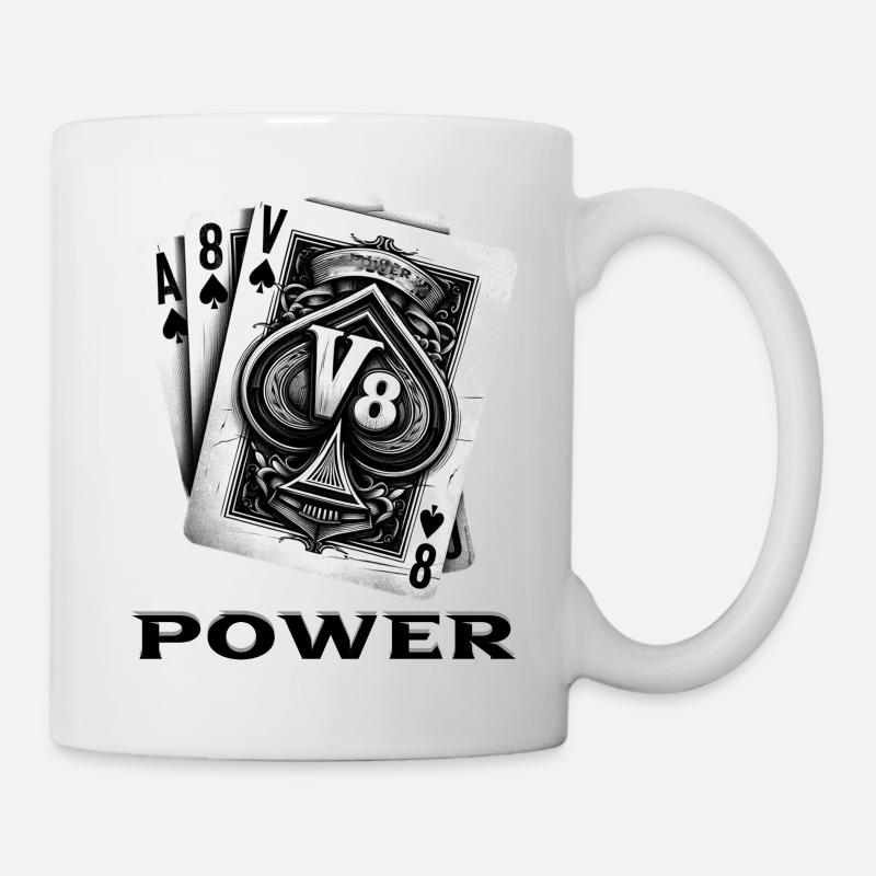 V8 - Tasse - Weiß
