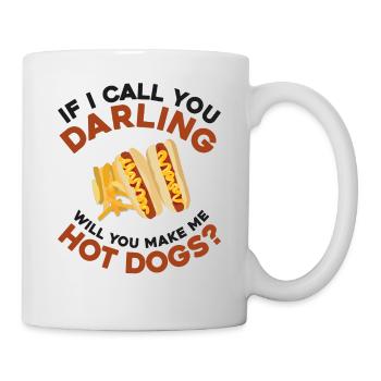Hot Dog Adulte Si Je T’appelle - Mug blanc - blanc - Droite