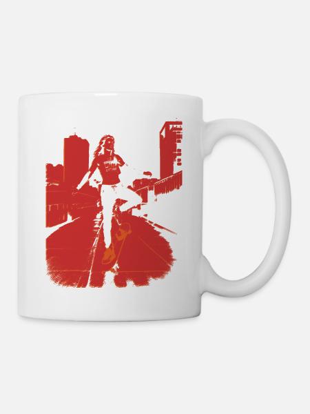 skate.point_flying.red_point.city - Mug - white