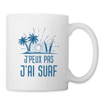 Surfeuse surf surfeur - Mug blanc - blanc - Droite