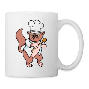 Grim Cook Cat Cats Cooks Cook Cook - Mug - white - Right