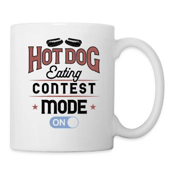 Hot-dog Adulte Manger des hot-dogs - Mug blanc - blanc - Droite