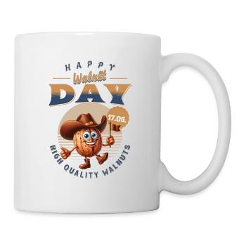 happy Walnut day - Tasse - Weiß - Rechts