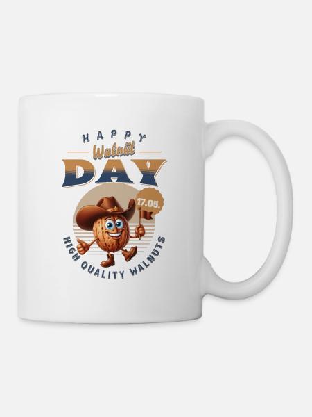happy Walnut day - Tasse - Weiß