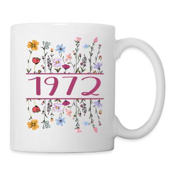 1972 Légendaire Depuis 1972 Anniversaire 1972 Femmes - Mug blanc - blanc - Droite
