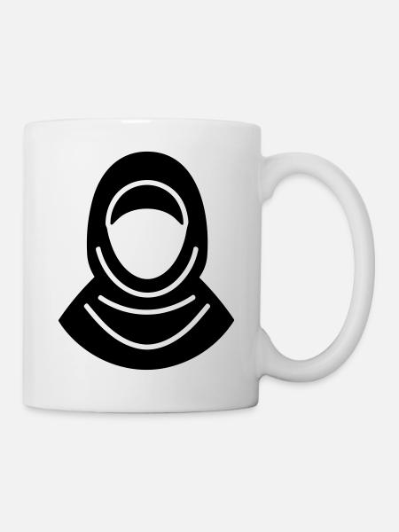 hijab foulard femme musulmane - Mug blanc - blanc