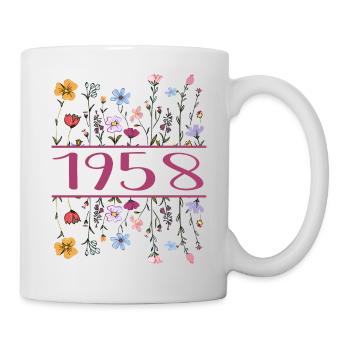1958 Legendary Since 1958 Birthday 1958 Women - Mug - white - Right