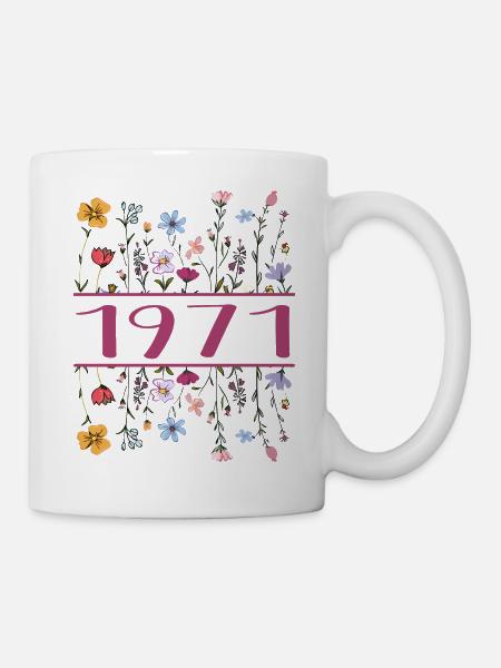 1971 Légendaire Depuis 1971 Anniversaire 1971 Femmes - Mug blanc - blanc