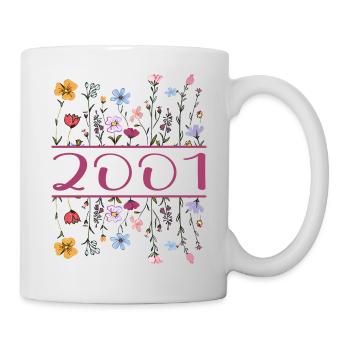 2001 Legendär Seit 2001 Geburtstag 2001 Frauen - Tasse - Weiß - Rechts