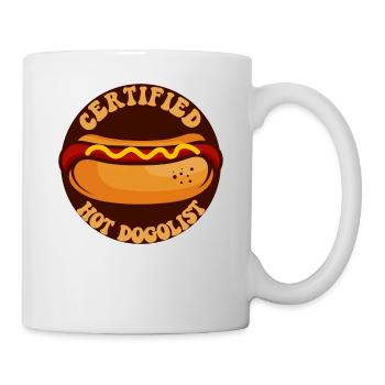 Hot-dog adulte certifié chaud - Mug blanc - blanc - Droite