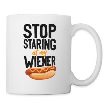 Hot Dog Adult Humor Pun Naughty - Tasse - Weiß - Rechts