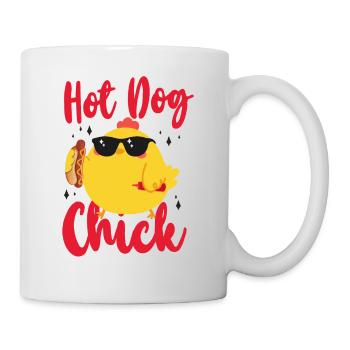 Hot Dog Adult Chicken Girl Hot Dog - Mug - white - Right