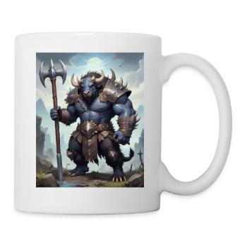 Ein monströses Ungetüm, ein Wasserbüffel - Tasse - Weiß - Rechts