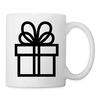 Geschenk-Icon-Box - Tasse - Weiß - Rechts