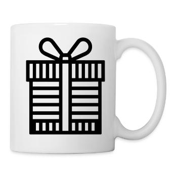 Kleine Geschenkbox - Tasse - Weiß - Rechts